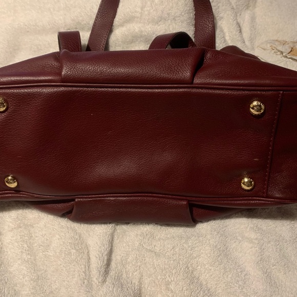 MK soft leather large wine colored handbag - Picture 6 of 9